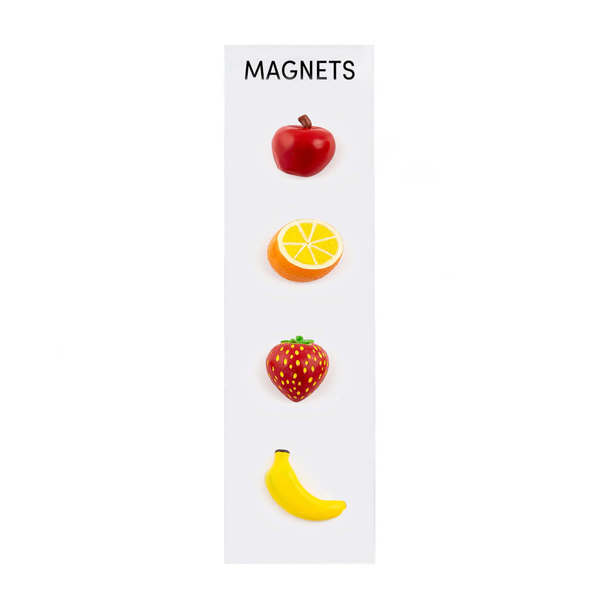 LOVG Colorful Fruit Fridge Magnets - 4-Piece Decorative Hand-Painted Novelty Magnet Set