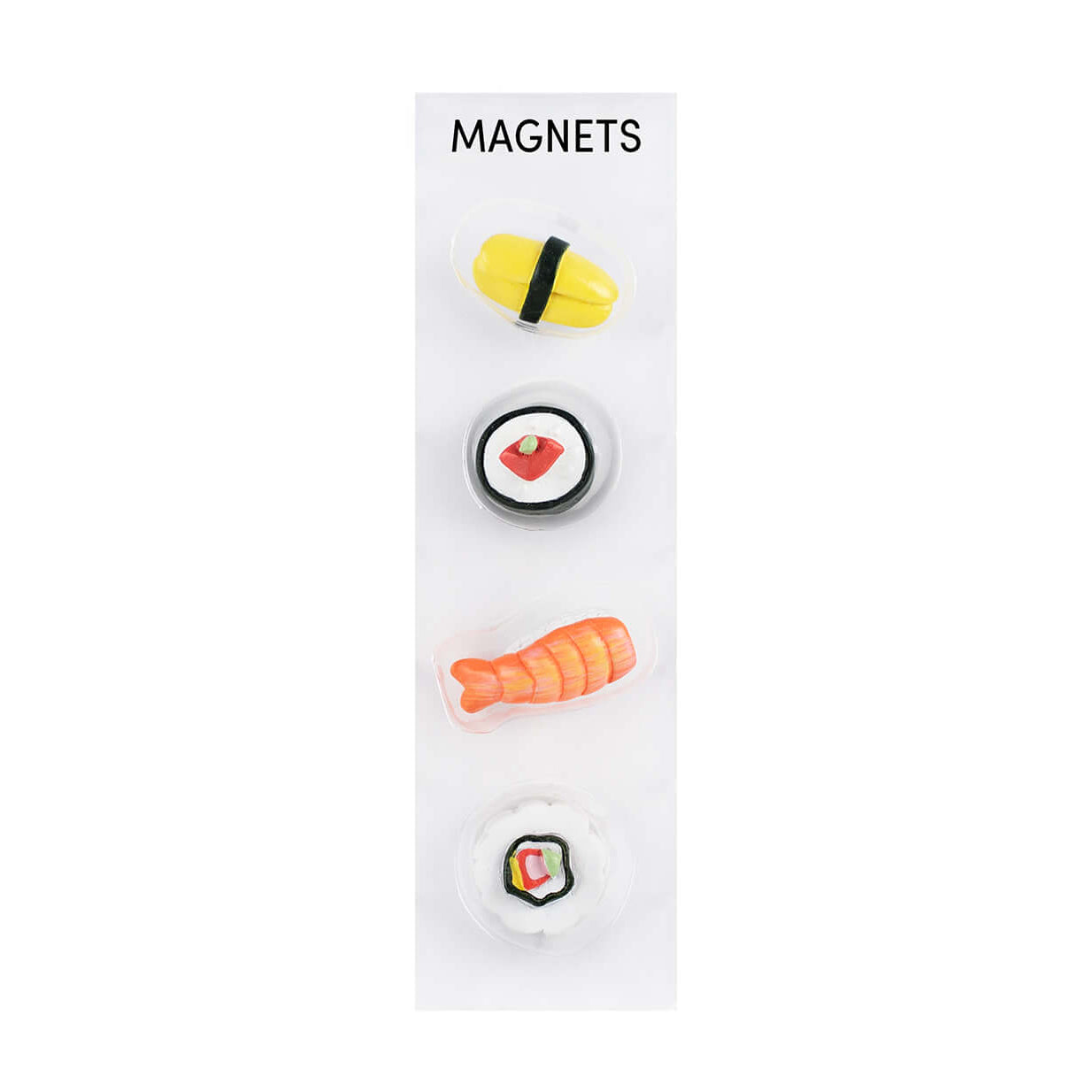 LOVG Colorful Sushi Fridge Magnets - 4-Piece Decorative Hand-Painted Novelty Magnet Set